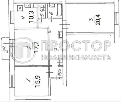 3-комнатная квартира, 82 м² - фото 23