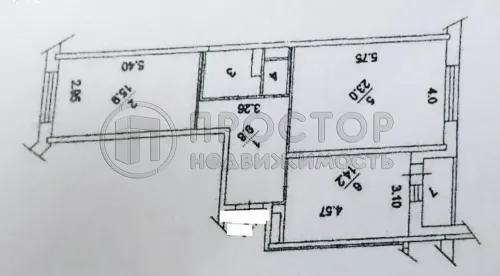 2-комнатная квартира, 68 м² - фото 13