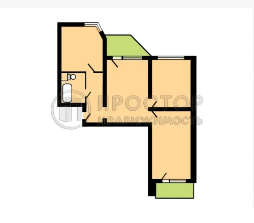 3-комнатная квартира, 73.8 м² - фото 21