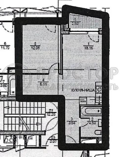 2-комнатная квартира, 44.7 м² - фото 11