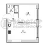 2-комнатная квартира, 36.48 м² - фото 13