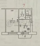 1-комнатная квартира, 32.6 м² - фото 61