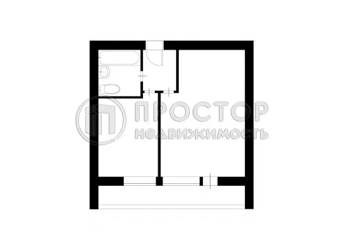 1-комнатная квартира, 35.1 м² - фото 11