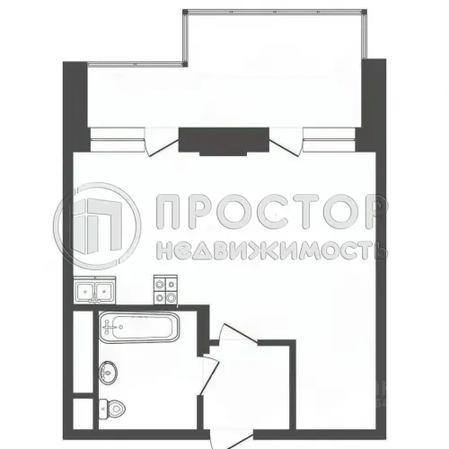 1-комнатная квартира, 32 м² - фото 11