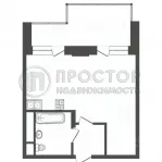 1-комнатная квартира, 32 м² - фото 21