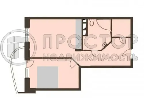 1-комнатная квартира, 55.7 м² - фото 33