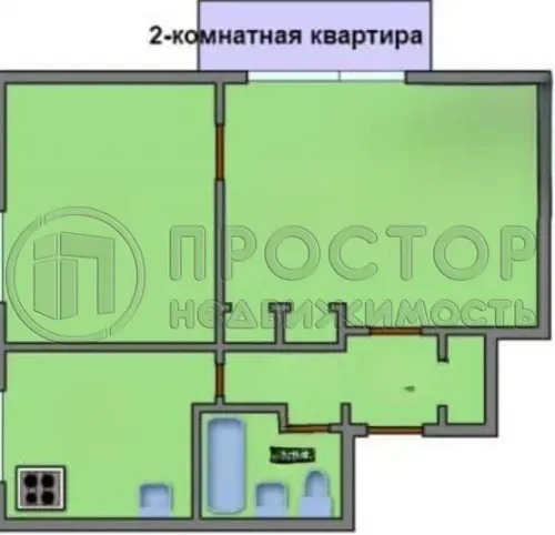 2-комнатная квартира, 34.5 м² - фото 30