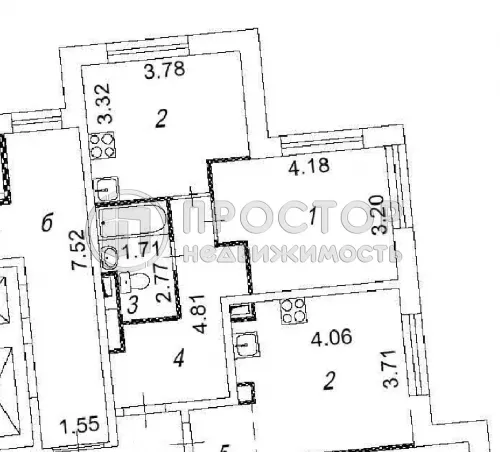 1-комнатная квартира, 37.2 м² - фото 29