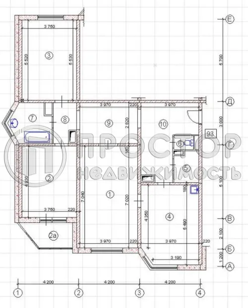 3-комнатная квартира, 131 м² - фото 37