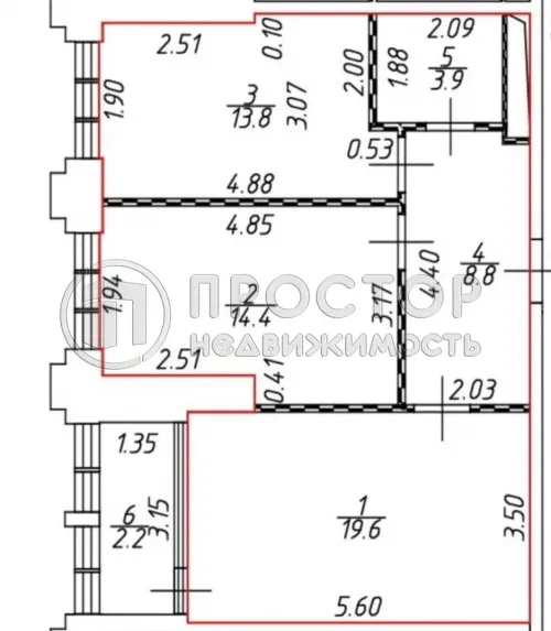 2-комнатная квартира, 65 м² - фото 30