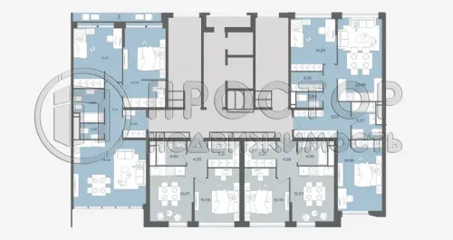 1-комнатная квартира, 44.67 м² - фото 8