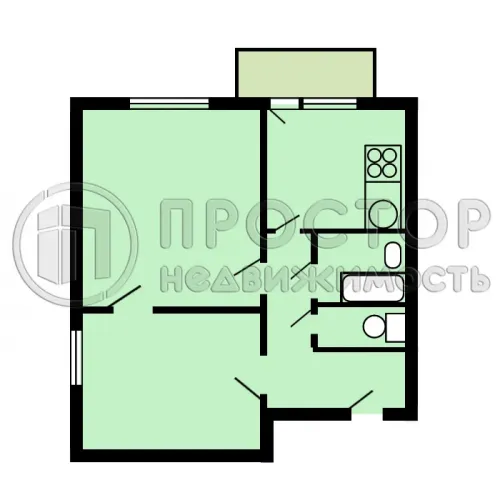 2-комнатная квартира, 38.7 м² - фото 12