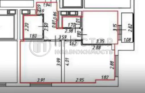 2-комнатная квартира, 58.2 м² - фото 16