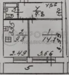 1-комнатная квартира, 35 м² - фото 17