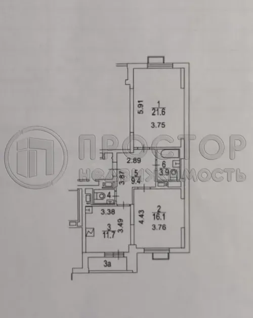 2-комнатная квартира, 64.3 м² - фото 12