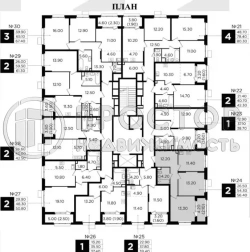 2-комнатная квартира, 56.4 м² - фото 9