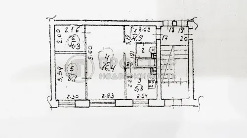 2-комнатная квартира, 42.7 м.кв.