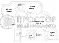 4-комнатная квартира, 139.6 м² - фото 33