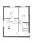 2-комнатная квартира, 37.7 м² - фото 30