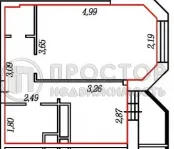 1-комнатная квартира, 40.2 м² - фото 68