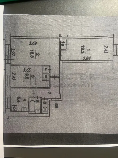 3-комнатная квартира, 56 м² - фото 13