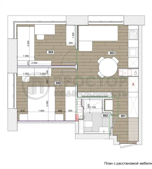 2-комнатная квартира, 43 м² - фото 33