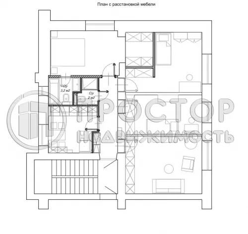 4-комнатная квартира, 87 м² - фото 24