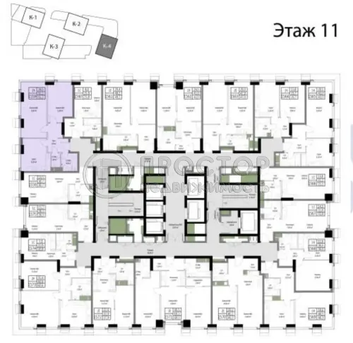 2-комнатная квартира, 61.2 м² - фото 11