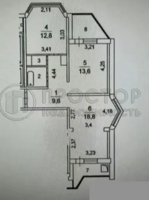 2-комнатная квартира, 62 м² - фото 27