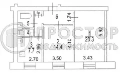 2-комнатная квартира, 55.9 м² - фото 39