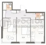 2-комнатная квартира, 65.5 м² - фото 13