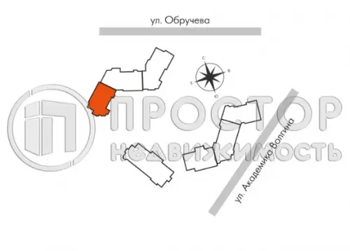 1-комнатная квартира, 64.3 м.кв.