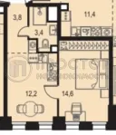 1-комнатная квартира, 29.3 м² - фото 23