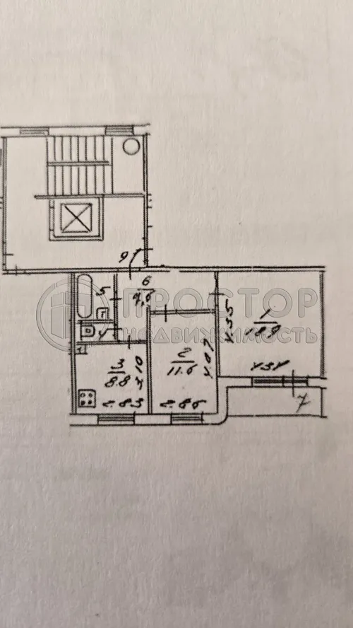 2-комнатная квартира, 54 м² - фото 19