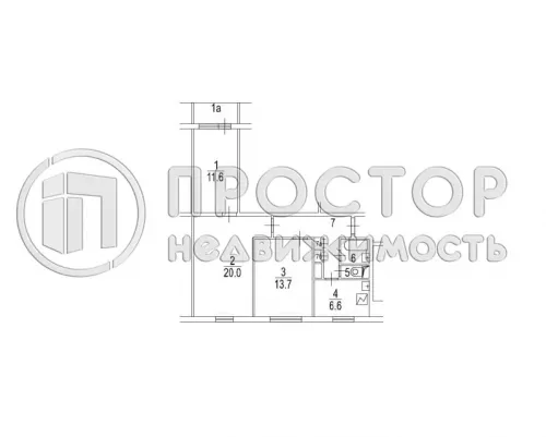 3-комнатная квартира, 63 м² - фото 26