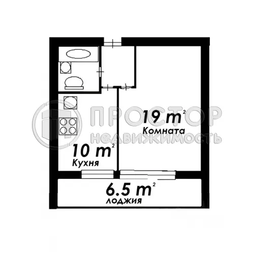 1-комнатная квартира, 41.2 м² - фото 24