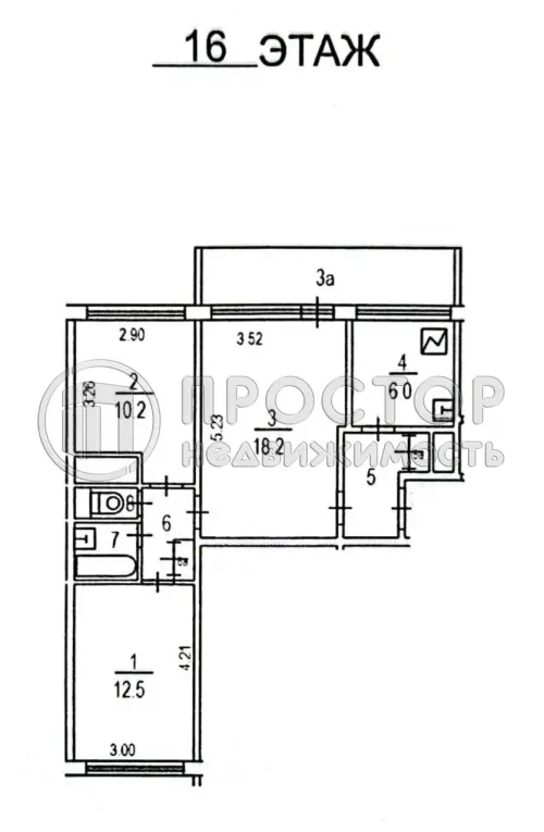 3-комнатная квартира, 64 м² - фото 29