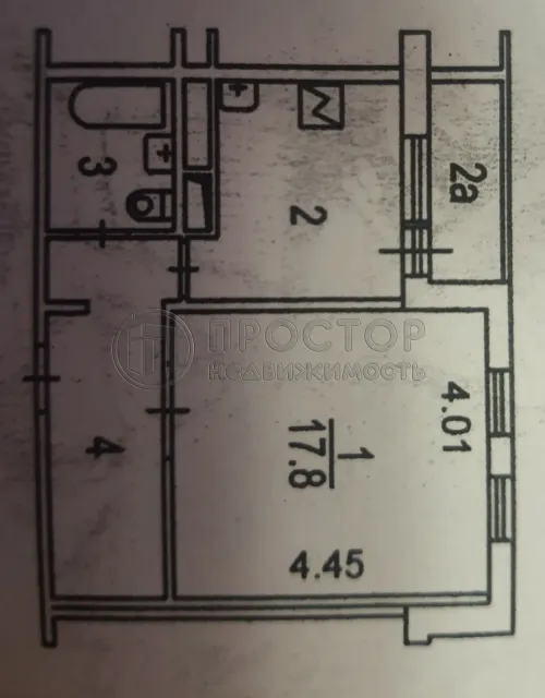 1-комнатная квартира, 38.4 м² - фото 29