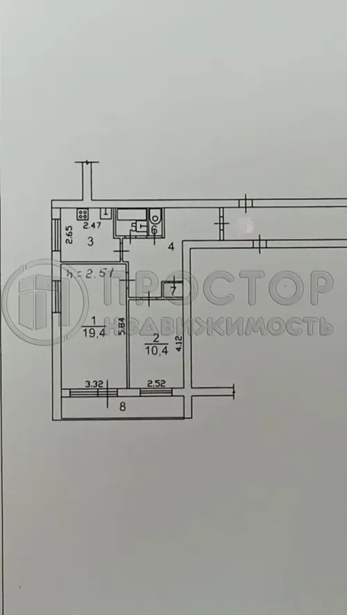 2-комнатная квартира, 55.6 м² - фото 10