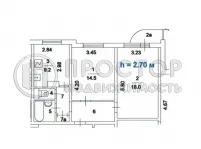 2-комнатная квартира, 53.8 м² - фото 31