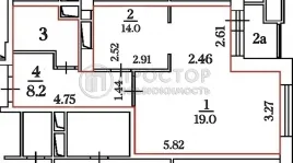 1-комнатная квартира, 46 м² - фото 41