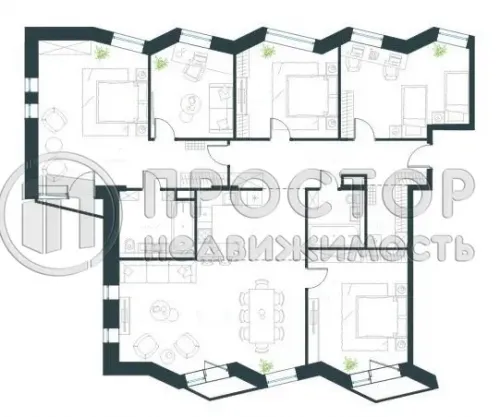 5-комнатная квартира, 158.2 м² - фото 19