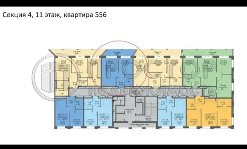 1-комнатная квартира, 53.7 м² - фото 14