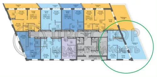 1-комнатная квартира, 44.9 м² - фото 9