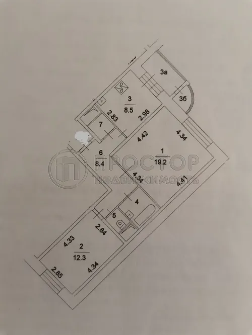 2-комнатная квартира, 53.9 м² - фото 29