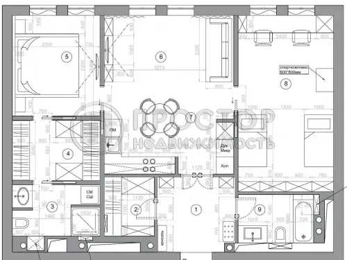 2-комнатная квартира, 78.8 м² - фото 34