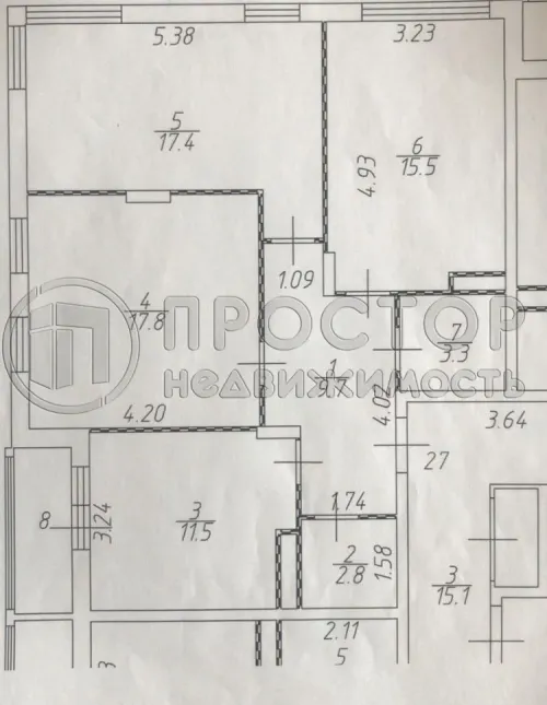 3-комнатная квартира, 78 м² - фото 30