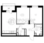 2-комнатная квартира, 53.4 м² - фото 57