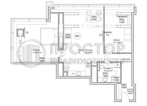 3-комнатная квартира, 98.5 м² - фото 7