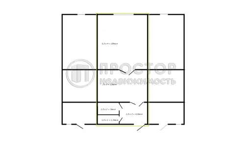 1-комнатная квартира, 44.5 м² - фото 11